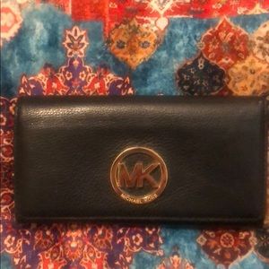 Michael Kors black leather wallet
